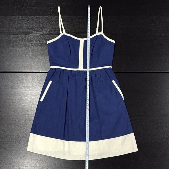 Cope Nautical Blue and White Open Back Mini Dress - S - Picture 2 of 6
